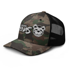 Load image into Gallery viewer, Double Logo Camouflage Trucker Hat