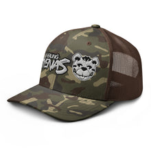 Load image into Gallery viewer, Double Logo Camouflage Trucker Hat
