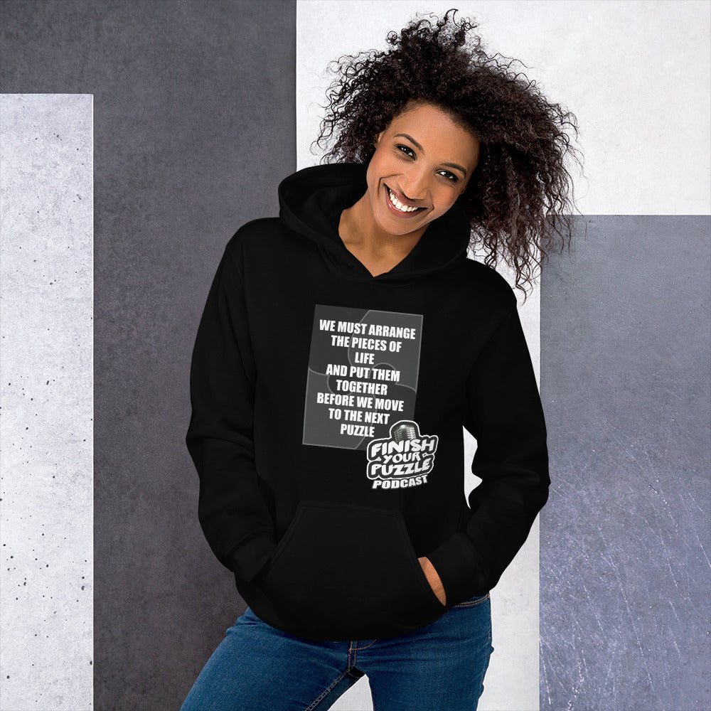Finish Your Puzzle Tagline Hoodie